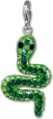 Image de SilberDream vert Charm serpent zirconium 925 argent pendentif GSC310G