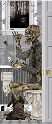 Produktbild von Halloween Türdeko Bad