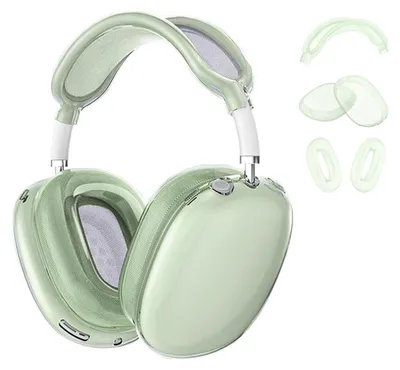 Immagine prodotto di Custodia protettiva full cover in TPU per Apple AirPods Max / Max 2, verde, 3 in 1