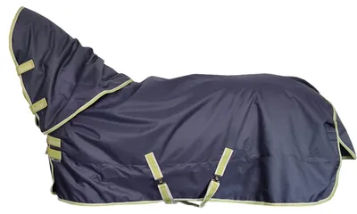 Produktbild von Bucas Outdoordecke 100g mit Halsteil Oasis Turnout Weidedecke Grey/Lime 125