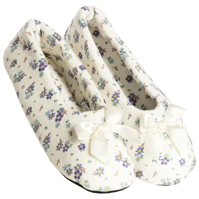 Imagen del producto de Zapatillas de mujer, color beige – tipo ballet, talla 40-41 – suela suave – suela antideslizante – zapatillas cómodas
