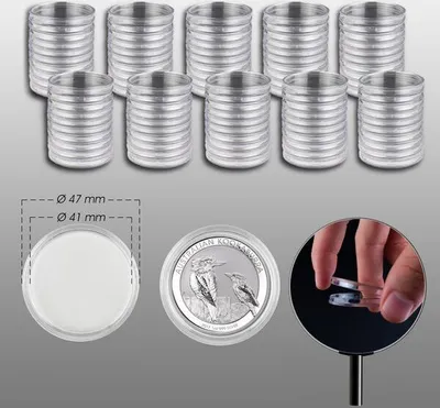 Produktbild von Prophila Collection 100 Münzkapseln Innendurchmesser 41 mm
