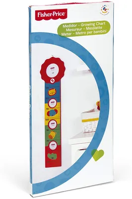 Produktbild von Fisher-Price Messlatte aus Holz für Kinder Maßband 104 x 26 x 0,9 cm