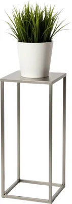 Produktbild von FRAMADO, Pflanzenständer Ferro, Metallregal, Blumenständer, 24x24x60cm, Silber