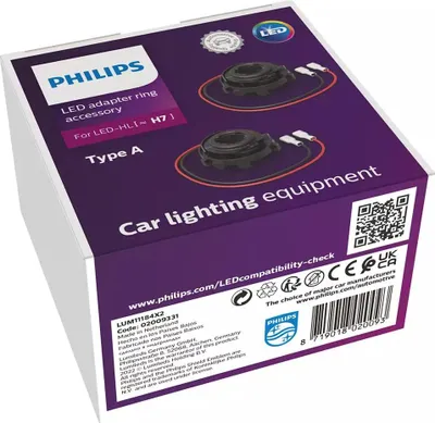 Produktbild von Philips 11184X2, Adapter, Schwarz, H7-LED, LED, 5,5 g, 97 mm