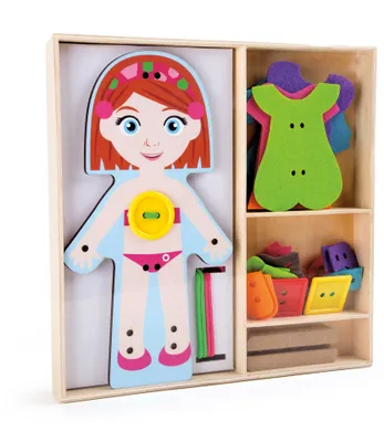 Produktbild von Anziehpuppe zum Fädeln „Mädchen“