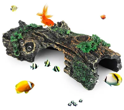 Produktbild von Aquarium Dekoration Baumstamm Harz Höhle Ornament Hohl Stamm