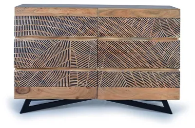 Immagine prodotto di Cassettiera Yakarta in legno di acacia, 86 cm x 125 cm x 40 cm Giner y Colomer