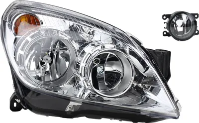 Produktbild von Scheinwerfer passend für Opel Astra H 03/04- H7 H1 Re. Beifahr. + Nebel. 1216660 93190070 8200074008 6202E1 00006202E1 6710027 00006206 Johns