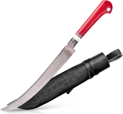 Produktbild von Usbekischer Messer – Pchak, 30,5 cm Hülsenstahl Kochmesser Handarbeit Küchenmesser