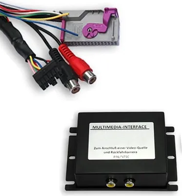 Für Audi RNS-E Multimedia Interface 1x AV IN + Rückfahrkamera IN inkl Steuerung in der Farbe von Patryk Burzacki Wibutec KFZ-Nachrüstungen