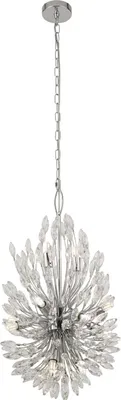 Produktbild von Hängeleuchte Metall G9 37 cm breit H: max. 200 cm Chrom Klassisch Kristall Hängelampe