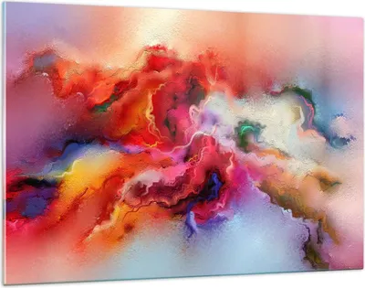 Produktbild von Bilder auf glas - Abstraktion modern - 120x80cm - Glasbilder - Wandbilder - Kunstdruck - zum Aufhängen bereit - Wanddekoration aus Glas - Glas Bilder - Wandbild auf Glas - Einteilig - GAA120x80-4035