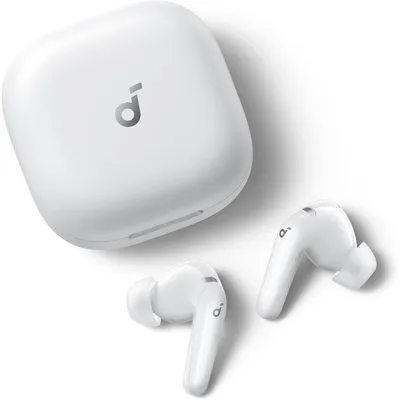 Image de Écouteurs True Wireless Anker Soundcore R60i, ANC, Son Hi-Res, Autonomie 50 heures, IP55, Bluetooth 6.1, Blanc