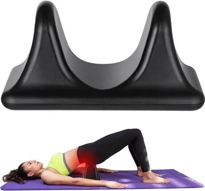 Productafbeelding van ZVD Psoas-ontspanningsapparaat, sportmassageapparaat voor de psoas-spier, diepweefsmassageapparaat voor rug en nek, hulpmiddel voor het ontspannen van de heupbuigers, zelfmassageapparaat voor pijnverlichting, zwart