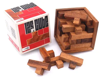 Produktbild von 125er-Cube - herausforderndes Denkspiel aus edlem Holz für Knobel-Fans