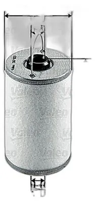 Obrázek produktu pro Palivový filtr VALEO 587923 vhodný pro MERCEDES-BENZ /8 (W115) Limuzína Filtrační vložka
