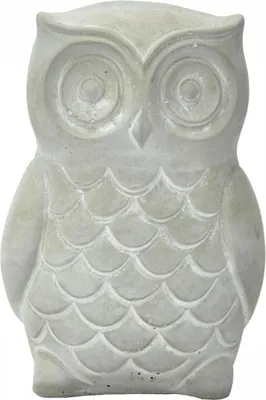 Image de Figurine de jardin Hibou en béton M