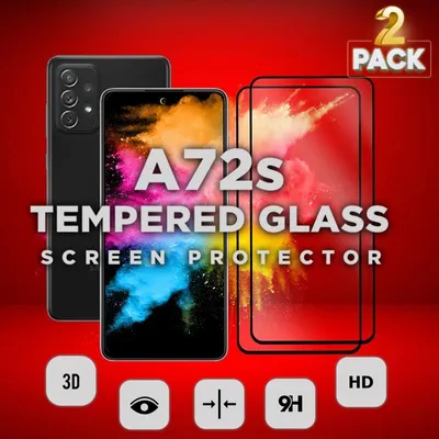 Zdjęcie produktu dla 2-pak Samsung Galaxy A72s Szkło ochronne na ekran - Szkło hartowane 9H - Super jakość 3D
