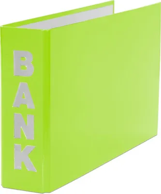 Produktbild von 3x Bankordner / 140x250mm / für Kontoauszüge / Farbe: hellgrün