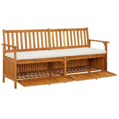Obrázok produktu pre vidaXL Lavica s vankúšom 170 cm Masívne drevo Akácia