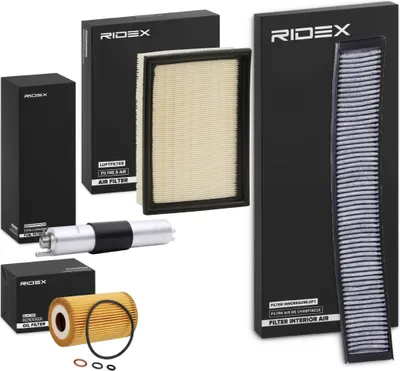 Produktbild von RIDEX Filterset Inspektionspaket Filtersatz für BMW 3 Limousine (E46) 3 Touring (E46) 3 Coupe (E46)