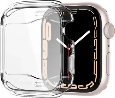 Produktbild von Spigen Ultra Hybrid-Gehuse fr Apple Watch 7/8/9 (41 mm) - transparent