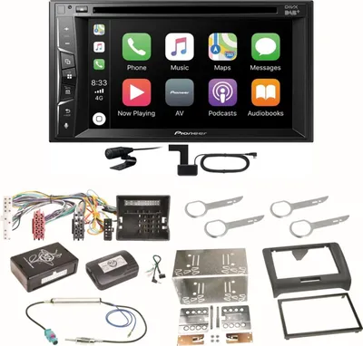 Produktbild von Pioneer AVH-Z3200DAB Carplay Bluetooth Digitalradio Einbauset für Audi TT 8J