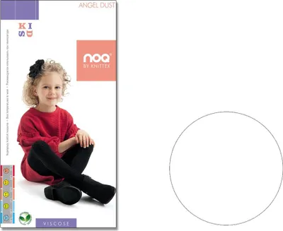 Produktbild von Kinderstrumpfhose mit Glitzerdruck Bianco 92-98