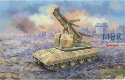 Productafbeelding van E-100 Flakpanzer met Flakraket, Rheintocher I / 1:35