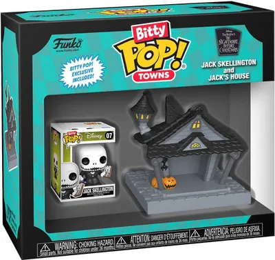 Produktbild von Nightmare before Christmas - Jack Skellington and Jack's House Bitty Pop! Funko