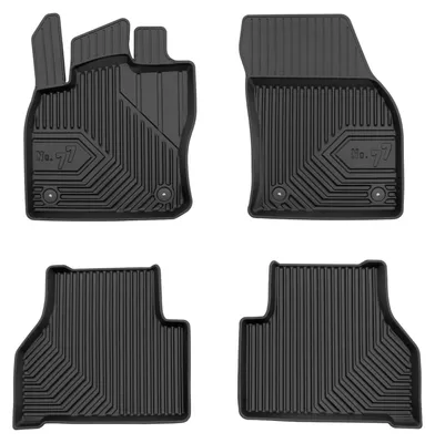 Imagen del producto de Alfombrillas de goma para Volkswagen Caddy IV desde 2020 (familiar) – juego de 4 piezas, negras, a medida