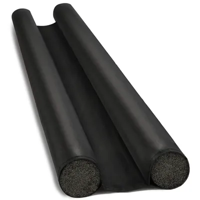 Tochtstopper für die Tür, kürzbar, 86 cm, schwarz
