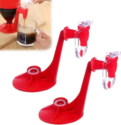 Produktbild von Getränkespender – Limonaden-Spender – Perfekt für Partys – Rot – Wasserspender – Ideal für Zuhause und im Büro – 2 Liter