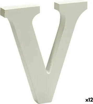 Zdjęcie produktu dla Dekoracja litera V (1 x 15 x 13,5 cm) (12 sztuk)