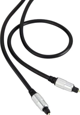 Produktbild von Toslink Digital-Audio Anschlusskabel [1x Toslink-Stecker (ODT) - 1x Toslink-Stecker (ODT)] 1.50 m Schwarz SuperSoft-Umm