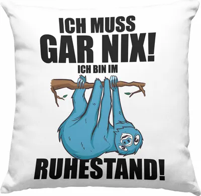 Produktbild von Trendation - Rente Deko-Kissen mit Füllung 40x40 Spruch Ich Muss Gar Nix Ich Bin Im Ruhestand Rentner Geschenk Rentnerin  Deko-Kissen mit Füllung 40x40 Renteneintritt (Grün)