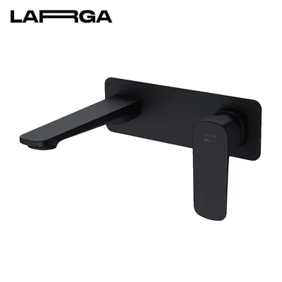 Immagine prodotto di Miscelatore per lavabo con corpo miscelatore LARGA nero (S951-385)