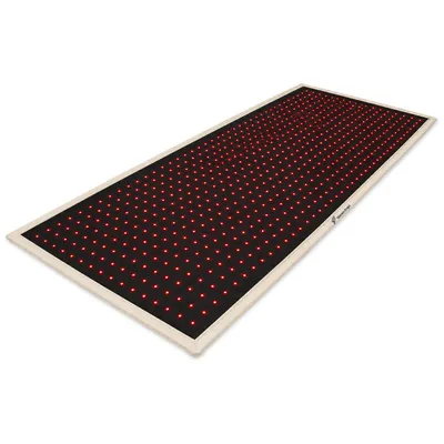Immagine prodotto di Tappetino per terapia della luce infrarossa corpo intero InfraGlow di Venen Engel – Luce rossa (660 nm) e infrarossi a corto raggio (850 nm), dimensioni 160 x 60 cm, con intensità regolabile da 10% a 100%
