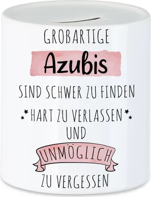 Produktbild von Großartige Azubis Sind Schwer Zu Finden Spardose  Dankeschön Geschenk Hart Zu Vergessen