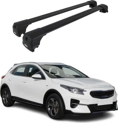Image de Barres De Toit Transversales pour Kia Xceed 2019-2026 Aluminium Noir 2Pcs