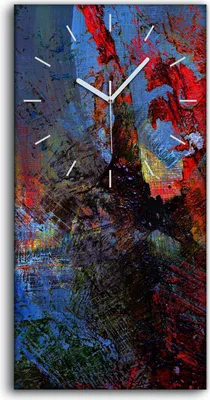 Produktbild von Küchenuhr Bürouhr Leinwand Uhr Geräuschlos 30x60 Abstrakte Hintergründe - weiße Hände