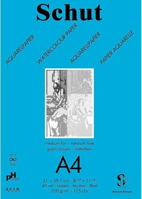 Zdjęcie produktu dla Clairefontaine SCH11854C, Podkładka z papieru artystycznego, 250 g/m², 40 ark.