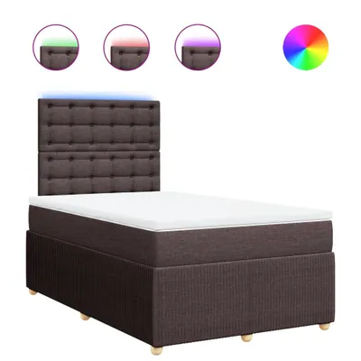 Obrázok produktu pre Boxspring posteľ s matracom tmavohnedá 120x200 cm látka