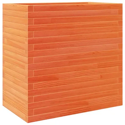 Produktbild von vidaXL Pflanzkübel Wachsbraun 70x40x68,5 cm Massivholz Kiefer