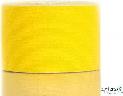 Produktbild von Gatapex Physiotape Kinesiology-Tape gelb (5,5 m x 5 cm)