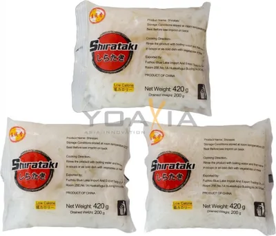 Produktbild von 3 Sorten je 1x 400g/200g ATG Konjak Nudeln Shirataki Konjac LOW CARB