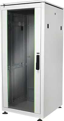 Produktbild von DIGITUS Netzwerkschrank Unique  26HE 1342x600x600mm schwarz (Speditionsversand)