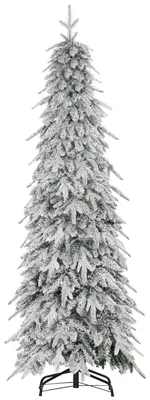 Productafbeelding van Kunstkerstboom, 180 cm, kerstboom die eruitziet als een echte boom, met 600 dichte takken, kunstsneeuw en automatische opening
