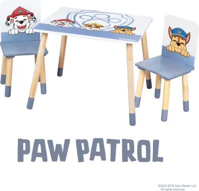 Produktbild von Roba 450019PW1 Kindersitzgruppe Paw Patrol grau-weiß – Spielmöbel grau-weiß